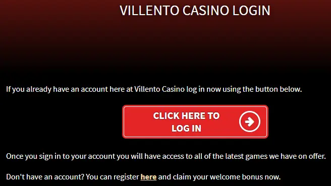 villento casino sign up